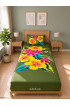 Hand Painted Rayon Bedsheet Set Single Size